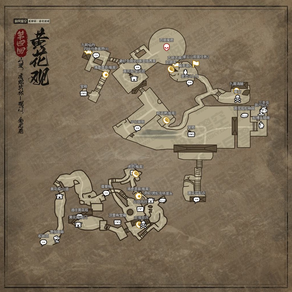 4-5 Huanghua Temple Map